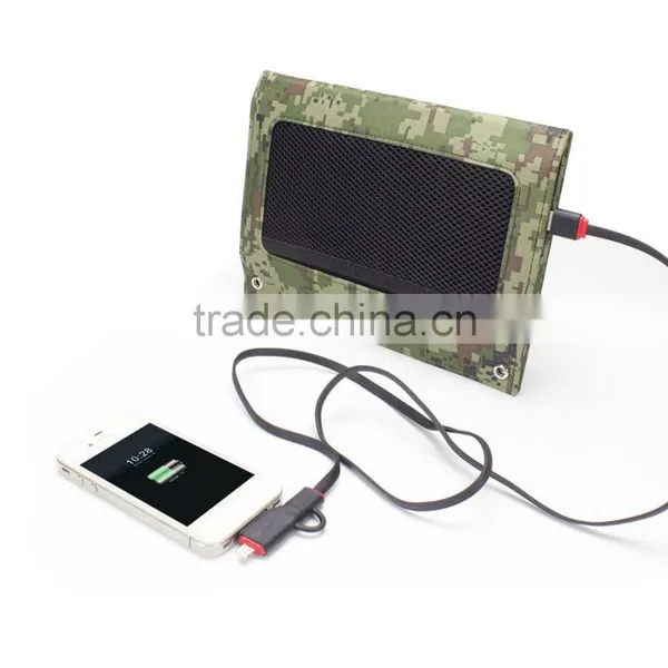 New Premium 10W 5V Built-in 6000mah Polymer Battery Sun Power Solar Panel Outdoor Charging for Mobile Phone photo-4