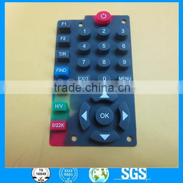 OEM Custom Good Force Silicon Keypad Rubber Keypad and Keyboard / PCB Membrane Switch photo-3