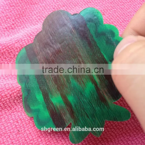 Laser Cut Tree Design Woven Patches With Iron on Back photo-3