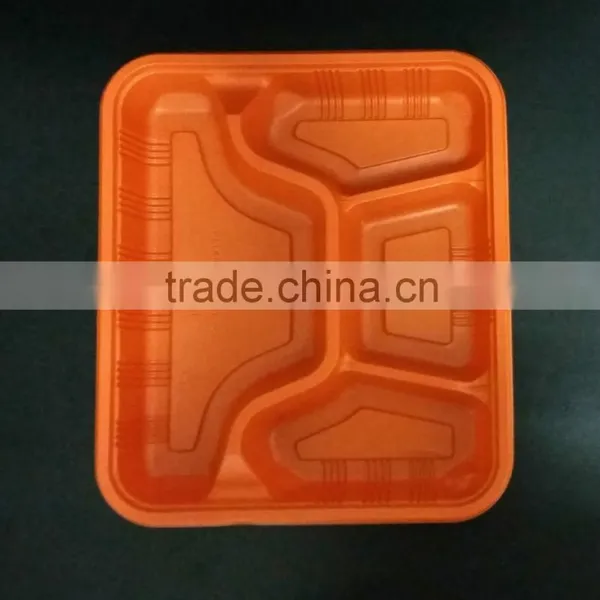 High Quality Disposable Take-away Food Container With Lid 4 Compartment photo-4