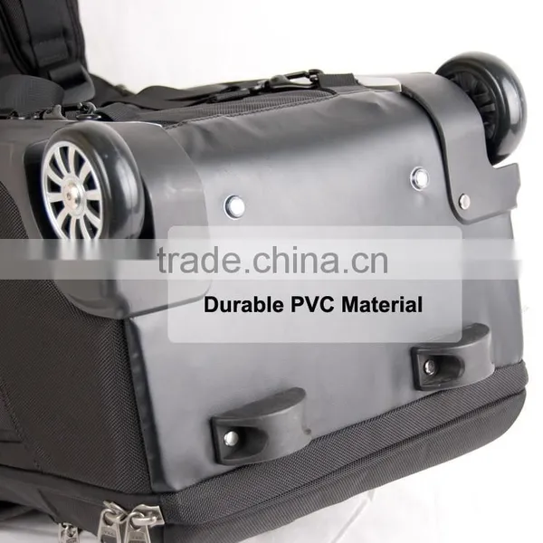 Waterproof DSLR Camera Bag Rolling Backpack Trolley Bag photo-6