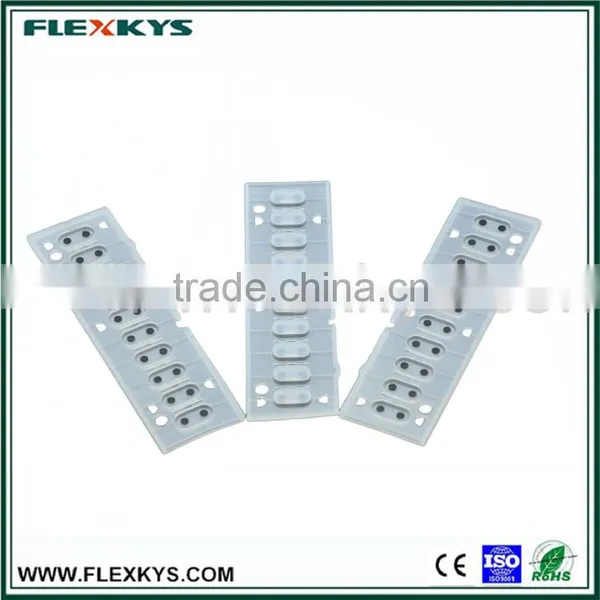 Custom Computer Keys Standard Remote Control Silicone 6key Rubber Keypad photo-3