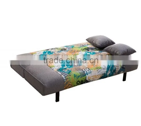 Home Furmiture and Living Room Confortable Fabric 2 Folded Sofa Bed Design photo-6