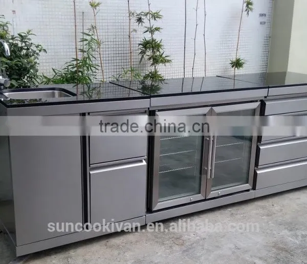 Outdoor Kitchen, Marble Top or Stainless Teel Top