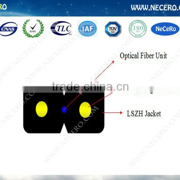 Self-supporting FRP Simplex (duplex) FTTH Drop Cable photo-5