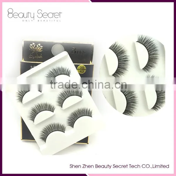 100% Mink False Eyelash Extension Glue Silk Lashes Packaging