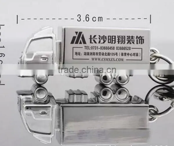 Wholesale 3D Truck Mold Metal Key Chains/3D Truck Keychains on Sale photo-5