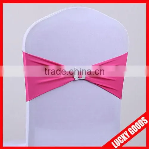 Elastic Dark Purple Wedding Lycra Chair Sashes Wholesale photo-5