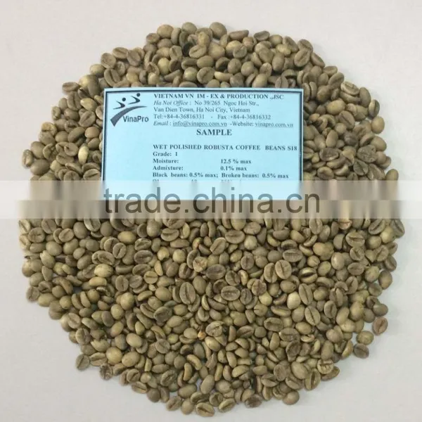 VIETNAMESE MANUFACTURER OF HIGH QUALITY ROBUSTA GREEN COFFEE BEANS photo-2
