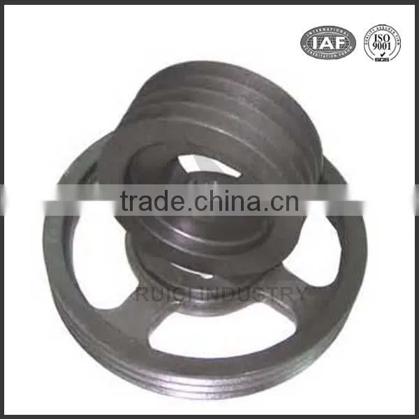 Cast Iron Casting Pump Driven Belt Pulley Taper Bore Pulley