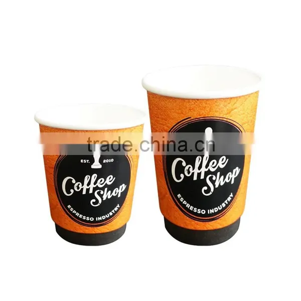 Wholesale Disposable Heat Proof Paper Coffee Cups With Lids for Coffee photo-5
