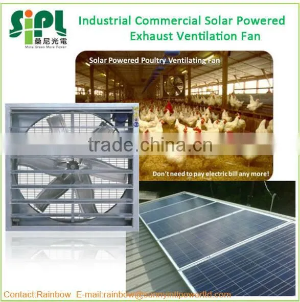 Vent Tool Large Scale Solar Panel Innovative Wall Mounted Industrial Negative Exhaust Fan photo-5