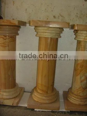 FINE QUALITY TEAKWOOD MARBLE PEDESTALS photo-3