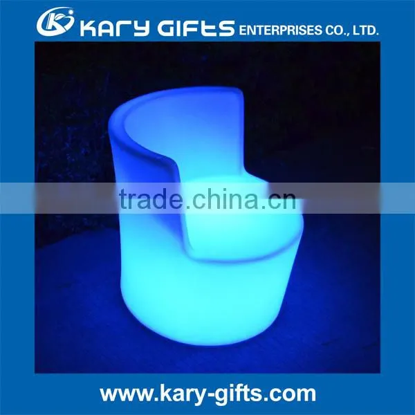 Modern Used Rechargeable pe Plastic Material Led Bar Stool Bar Chair photo-2