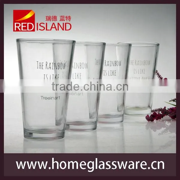 New Design 16oz Clear Tumbler Glass Cup for Drinking and Juice photo-3
