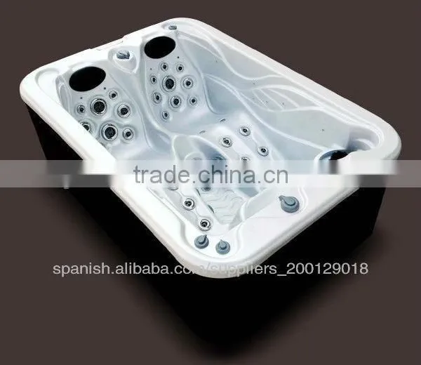 3 Person Freestanding Rectangular Acrylic Balboa System Air Jet Massage Spa Hot Tub photo-4