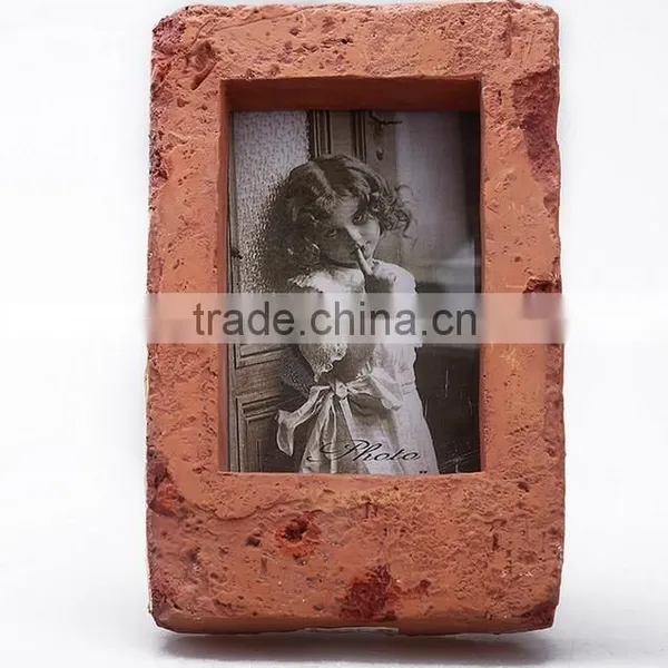 Custom Designed Resin Artificial Red Brick Rectangle Photo Frame photo-2