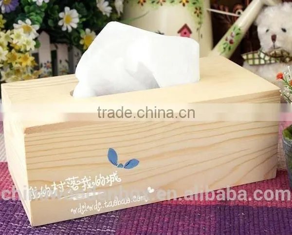 Hot Sell Wooden Natural Tissue Box photo-3