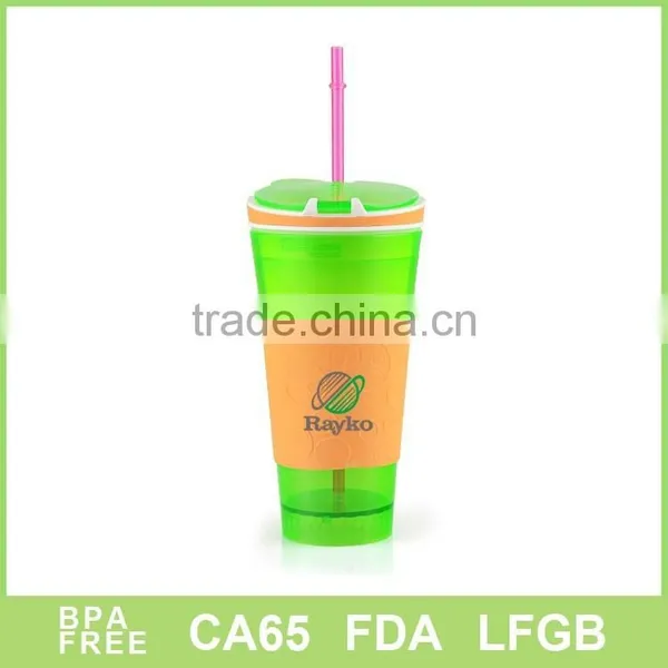 Double Wall Plastic Soft Drink Mugs With Snacks Food for USA Market photo-3