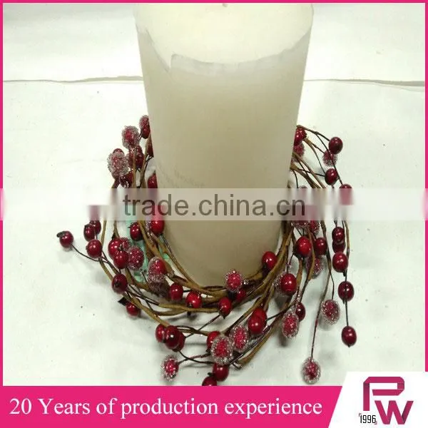 Factory Direct Sales Christmas Candle Wreath Decorative Wreath photo-2