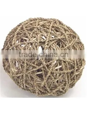 Eco Friendly 100 % Natural Handwoven Bamboo Rattan and Seagrass Decorative Ball photo-4
