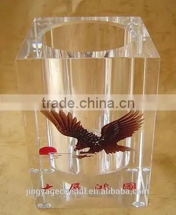 Handmade Crystal Pen Holder for Office Gift photo-3