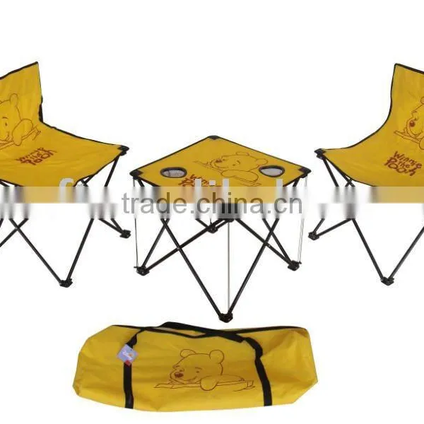 Folding Outdoor Beach Chair and Table Set