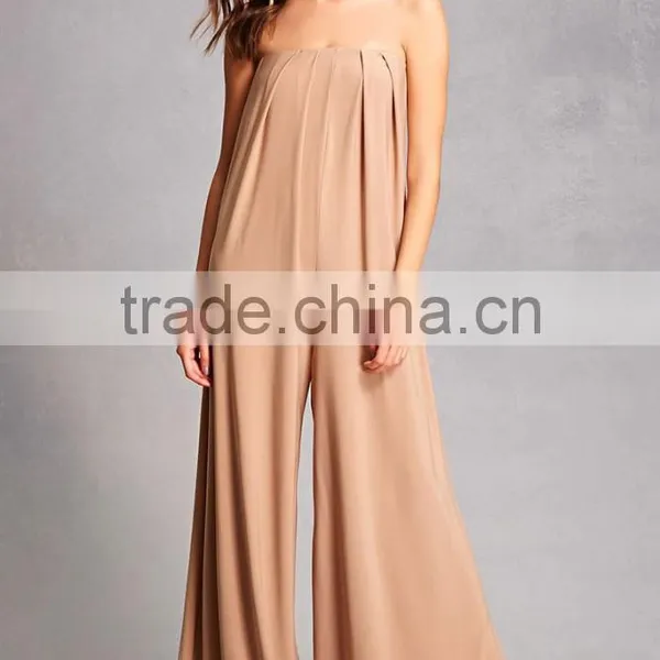 Women Suit High Fashion Clothing Strapless Palazzo Leg Cut Wide-Leg Jumpsuits Rompers Women photo-5