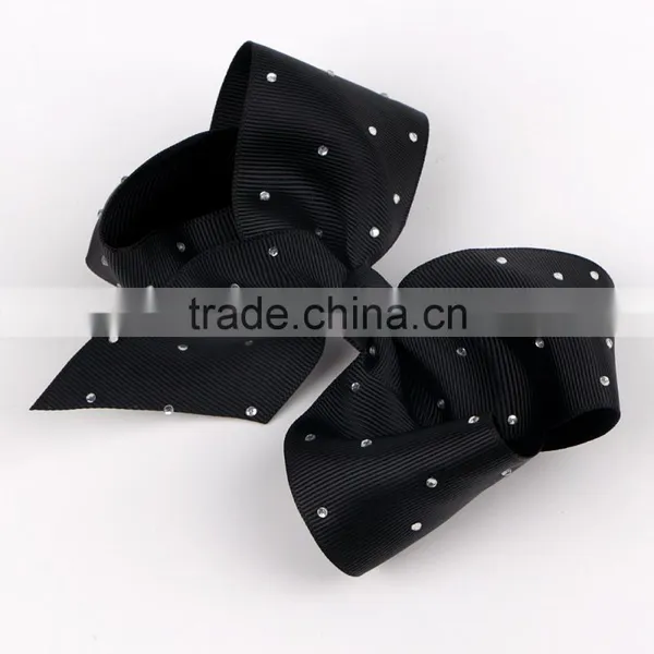 Elegant Purple Grosgrain Ribbon High Quality Cheer Bows photo-2