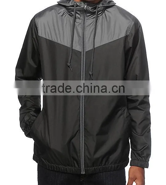 Custom 100% Nylon Softshell Jacket Waterproof Men Windbreaker photo-4