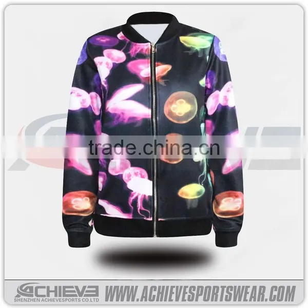 Custom Sublimation Men Women American Baseball Jackets photo-5