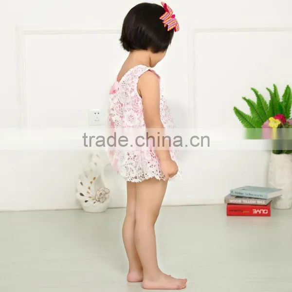 Wholesale Baby Girls Lace Cotton 2pcs Set Fashion Lace Set for Infant Girls photo-6