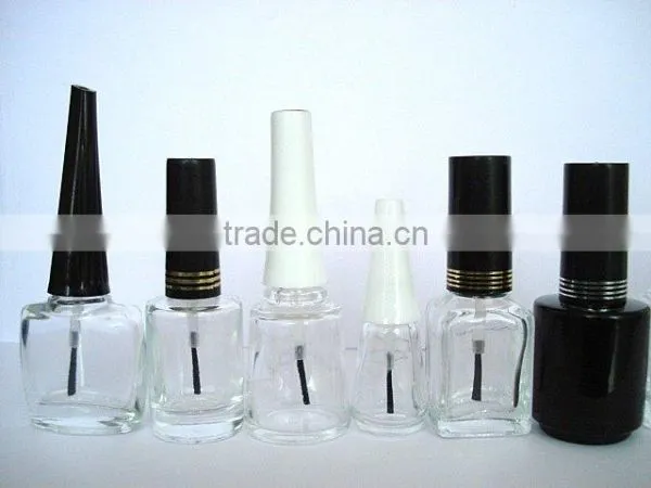 Clear Glass 5 ml Nail Polish Bottle,High Quality Nail Polish Bottle With Cap and Brush photo-2