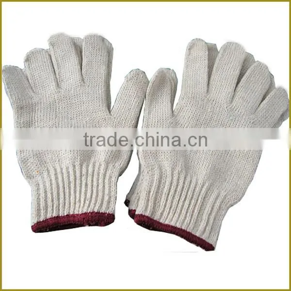 7G Knitted Industrial White Cotton Safety Gloves photo-4