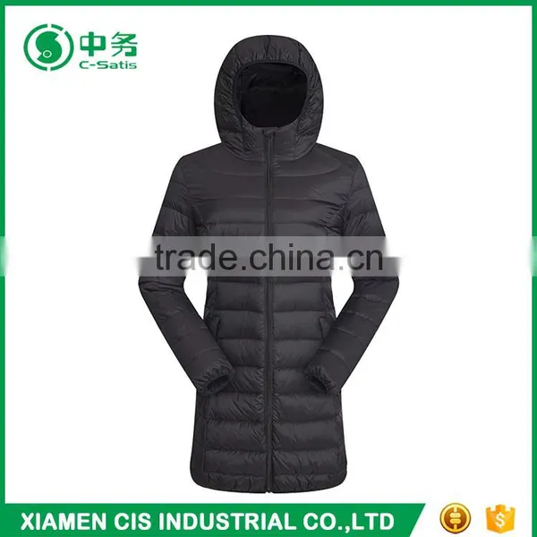 New Design Windproof Warmful Womens Winter Goose Down Long Coat photo-2