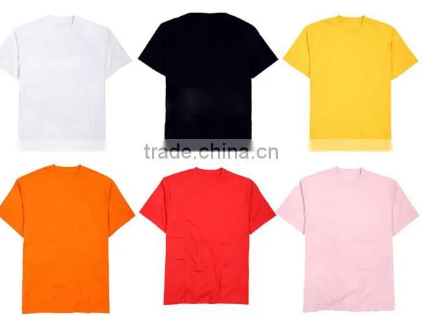 Solid Color Simple Round Neck Cotton Tshirts photo-2