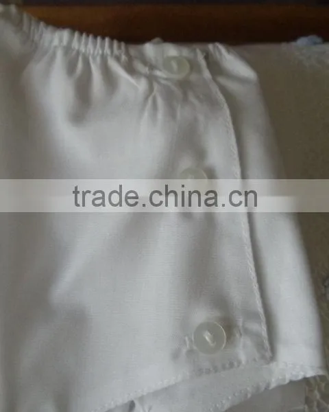 Wholesale Baby Bloomers Lily White Bloomer Baby Diaper Cover photo-3