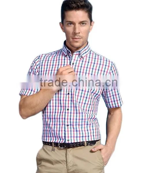 New Style t Shirt Design for Men Fashion Plaid T-shirts for Men photo-2