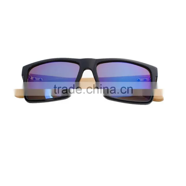 2017 Made In China Wholesale Blue Violet Natural PC & Bamboo Sunglasses For Men photo-2