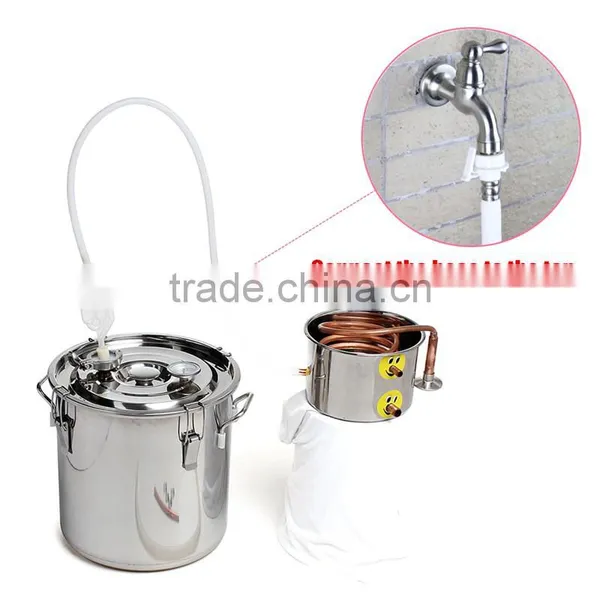 High Quality Best Price 18L Copper Moonshine Ethanol Alcohol Water Distiller Still Stainless Boiler photo-4
