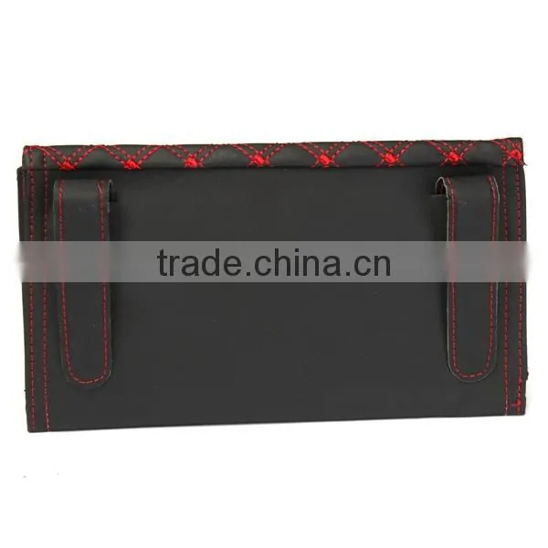Car Sun Visor Tissue Paper Box Case Auto Interior Decoration Accessories Holder Napkin Clip PU Leather photo-4