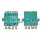 Optical Fiber Adapter LC Quad OM3 Low Insertion Loss Good Reliability For FTTX