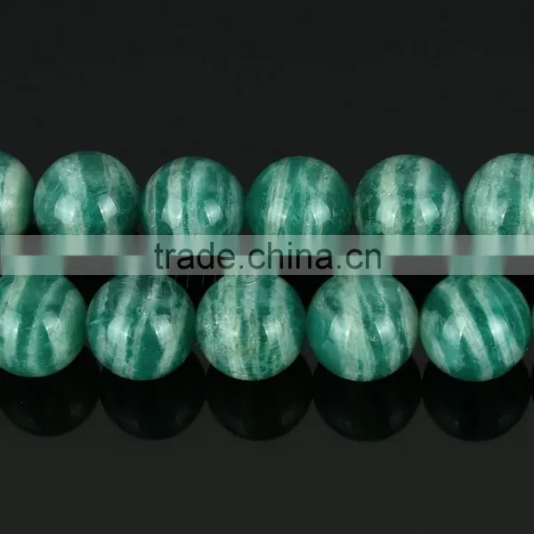 Natural Round Real Amazonite Stone Beads photo-3