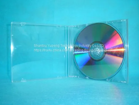 sing10.4mm single JEWEL blank cd cases jewel blank cd box jewel blank cd cover square with clear tray