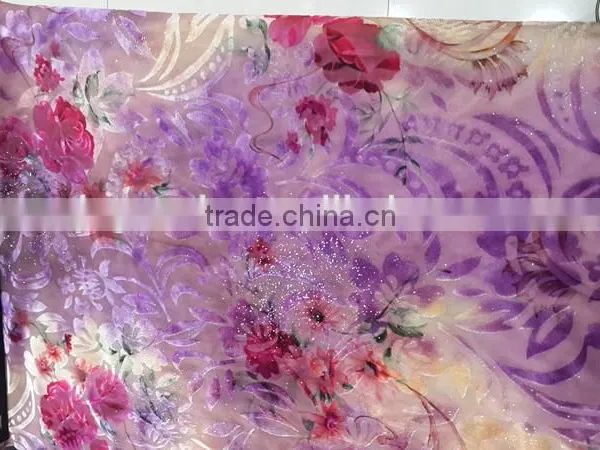 Soft Sprinkle Gold Burnout Fabric