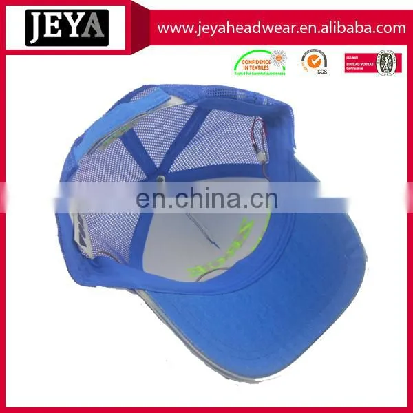 2016 Factory Wholesale Selling Embroidery Baseball Trucker Led Cap With Led Tube End Cap Customized photo-5