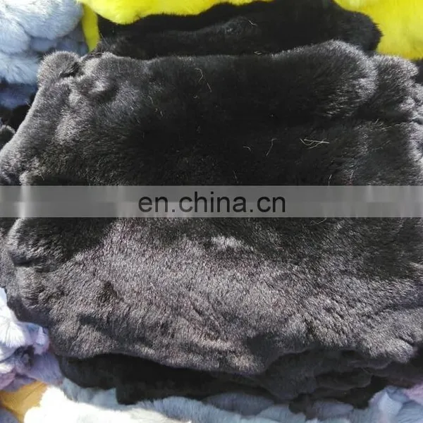 Factory Wholesale Raw or Dyed Color Real Rex Rabbit Fur Pelts photo-5
