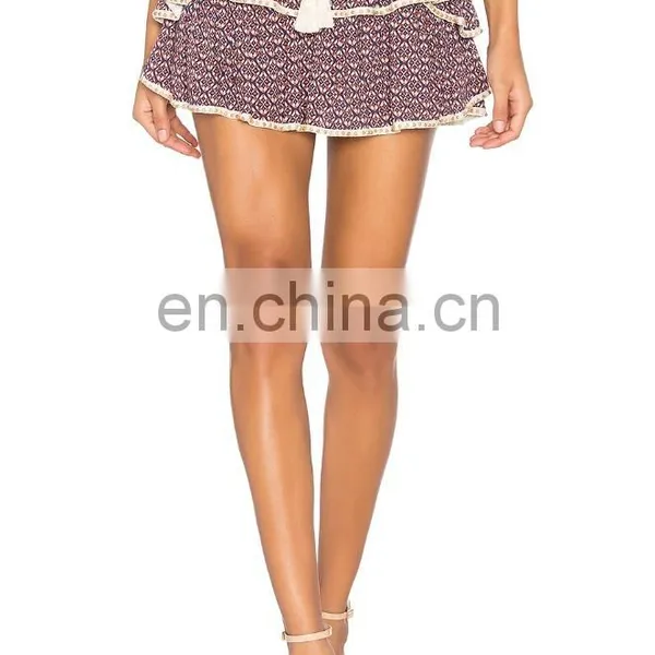 Women Latest Chiffon Print Skirt Design Pictures photo-2