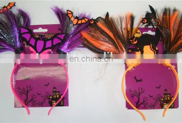 Plastic halloween bat pattern crazy party supplies headdress