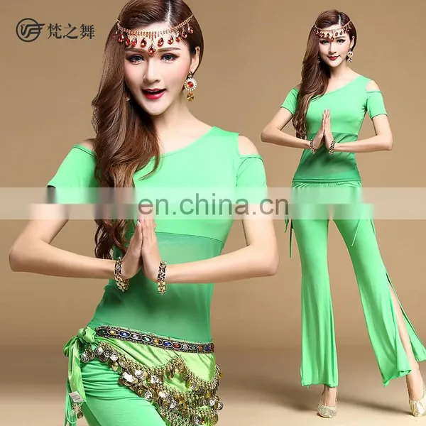 T-5116 Summer Modal Professional Short Sleeve Sexy Training Belly Dance Costume photo-3
